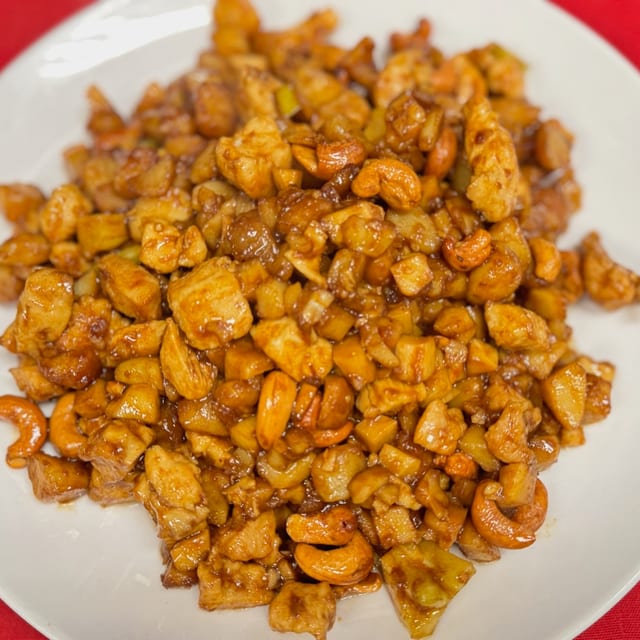 Stir-Fried Cashew Chicken.